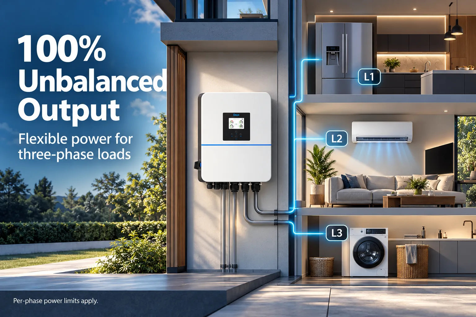 Built for real homes where three-phase loads never stay perfectly balanced.