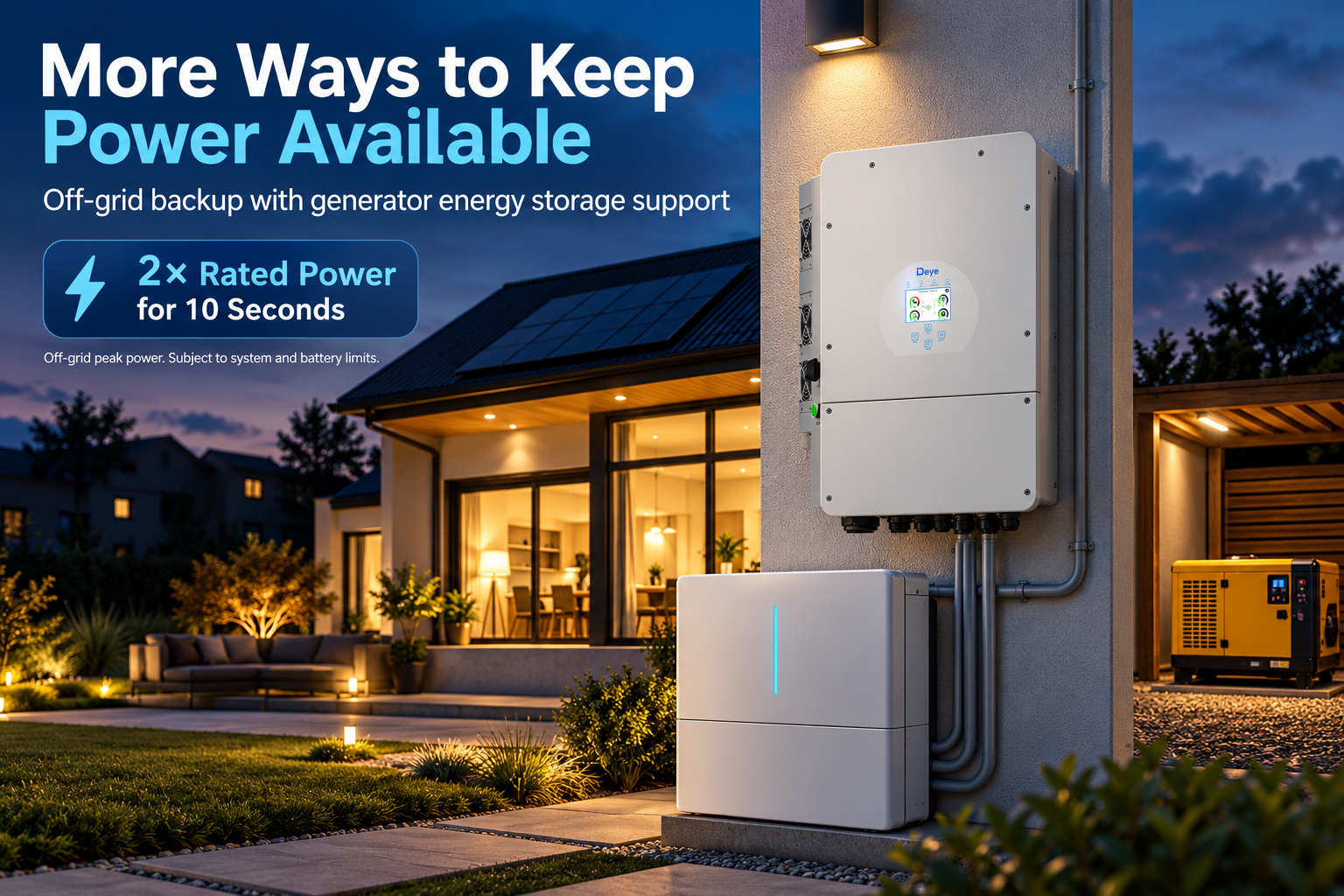 More Ways to Keep Power Available