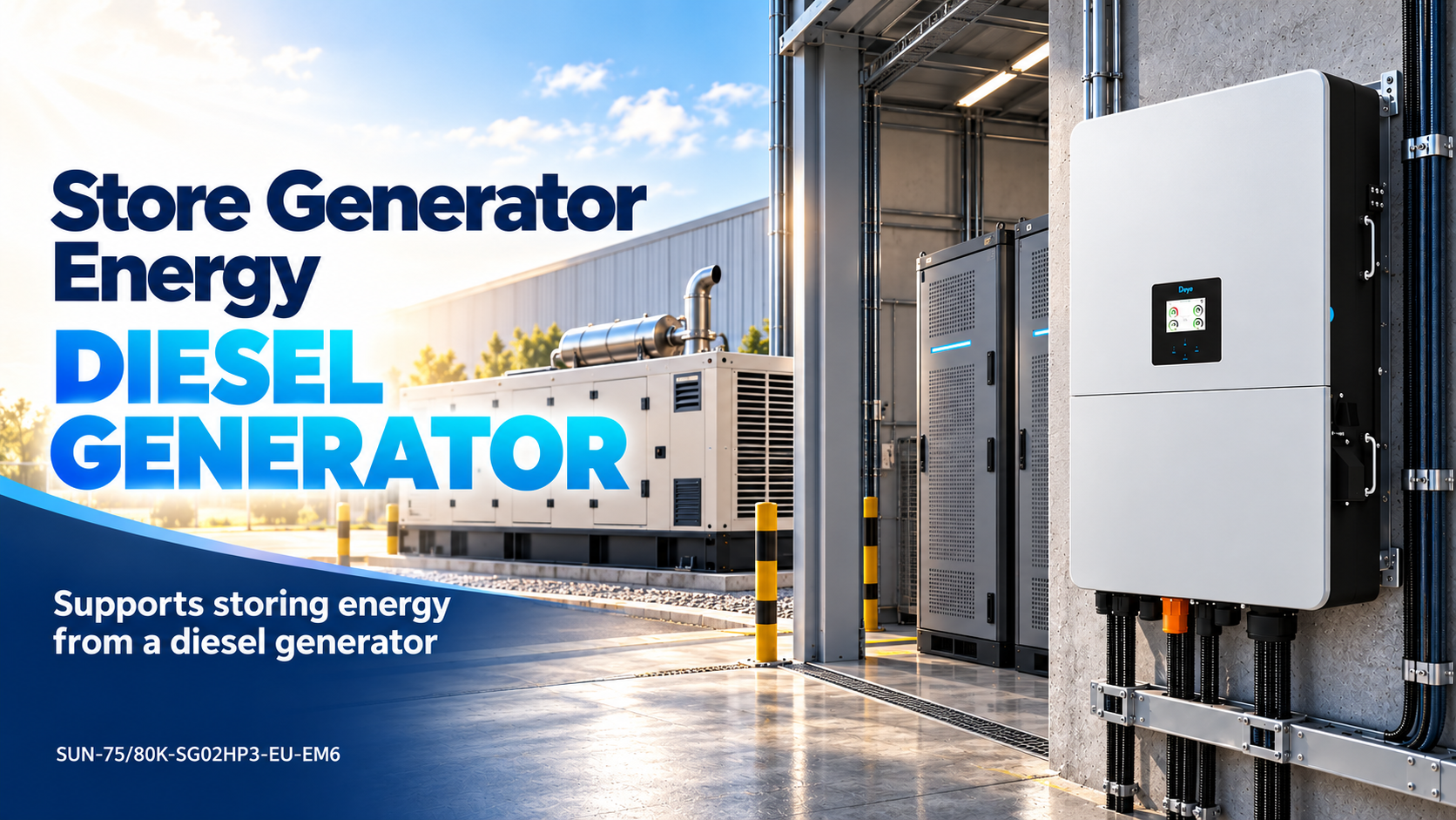 The generator fills the battery.