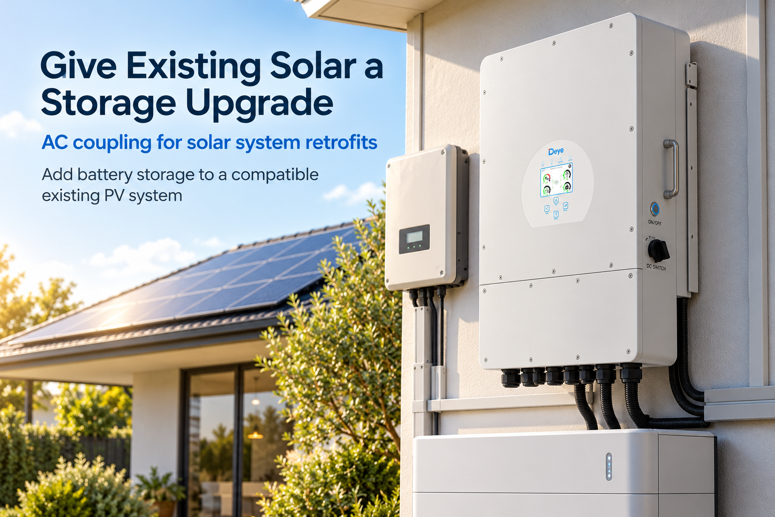Give Existing Solar a Storage Upgrade