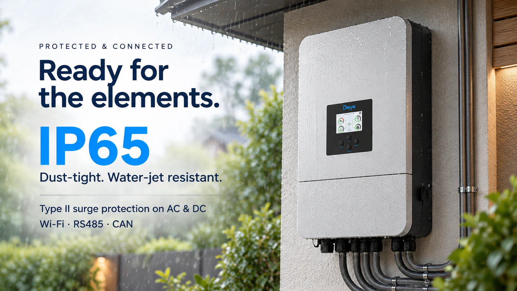 Outdoor-ready protection with a colorful touch screen and open monitoring.