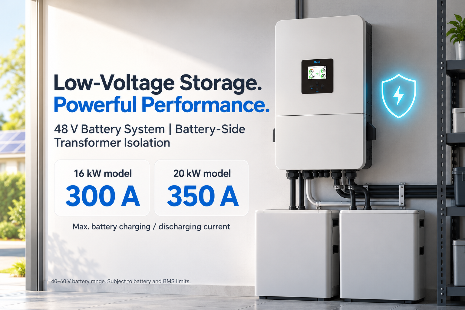 Low-Voltage Storage. Powerful Performance.