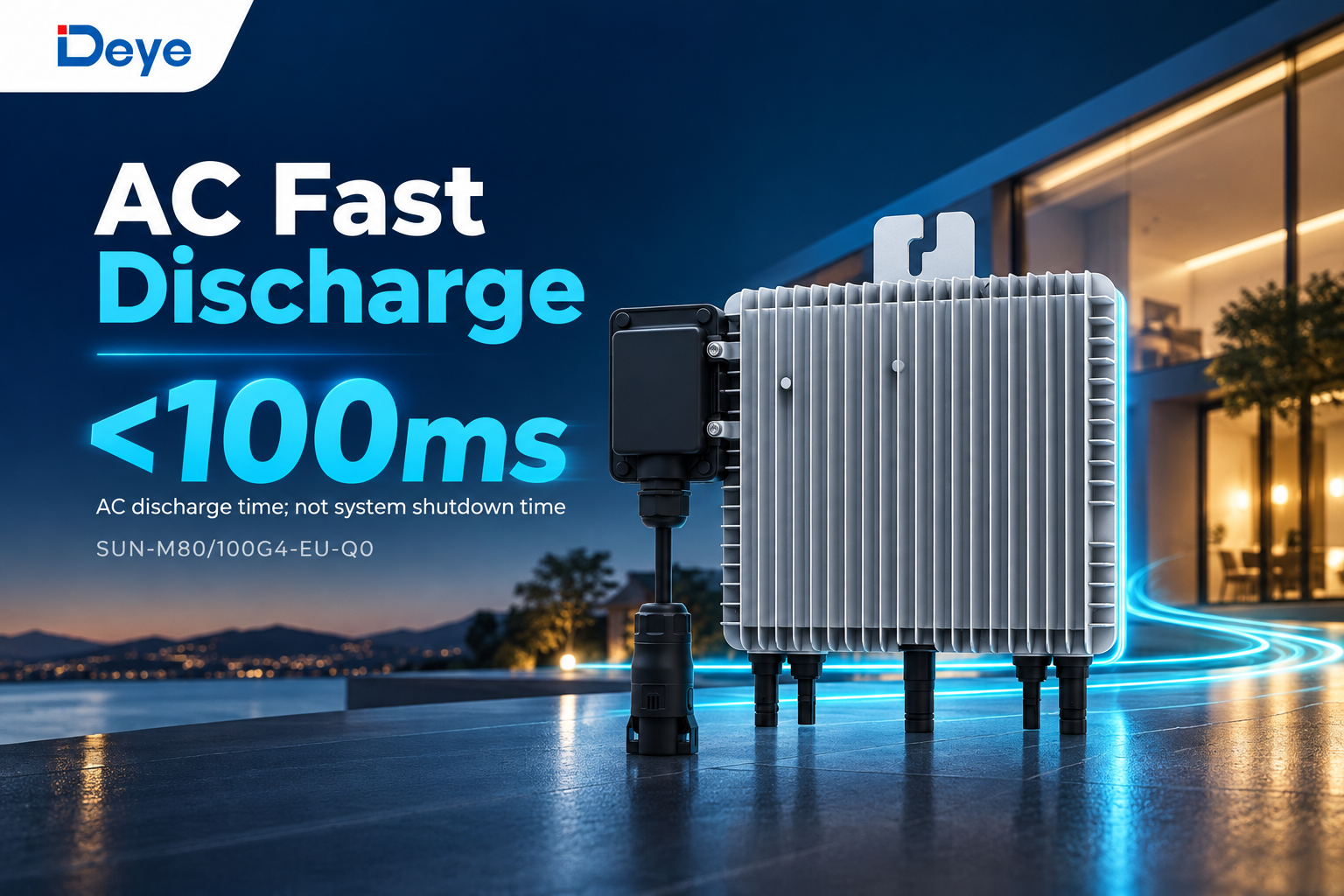AC rapid discharge in under 100 ms