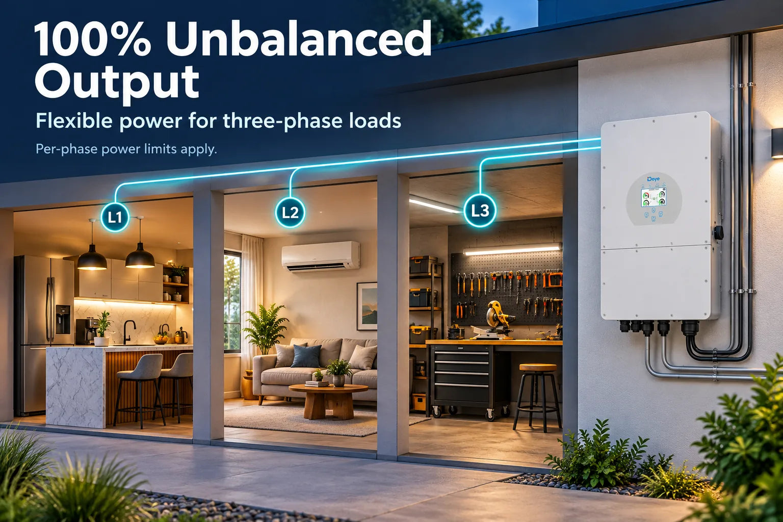 Built for real sites where three-phase loads never stay perfectly balanced.