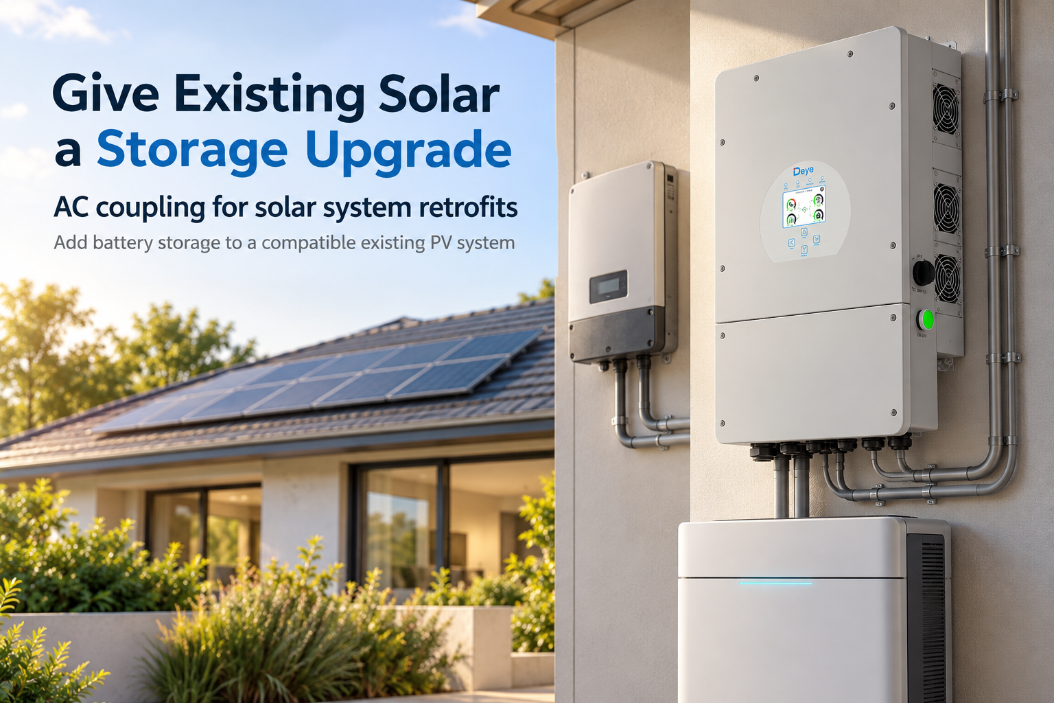 Give Existing Solar a Storage Upgrade