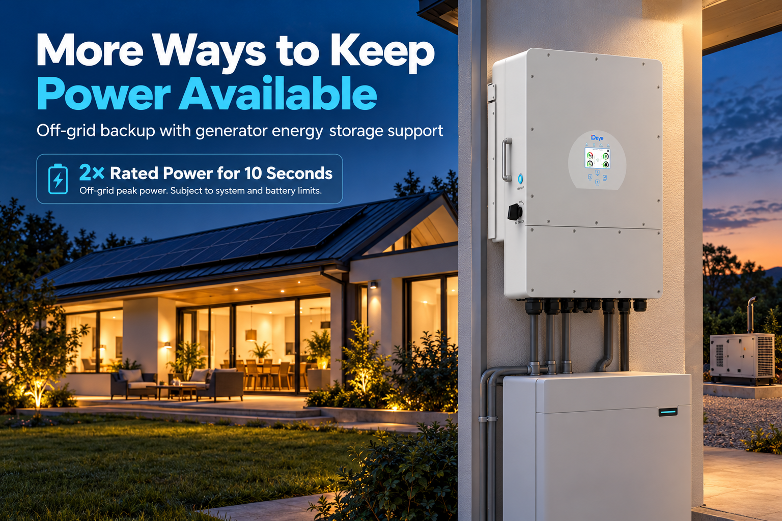 More Ways to Keep Power Available